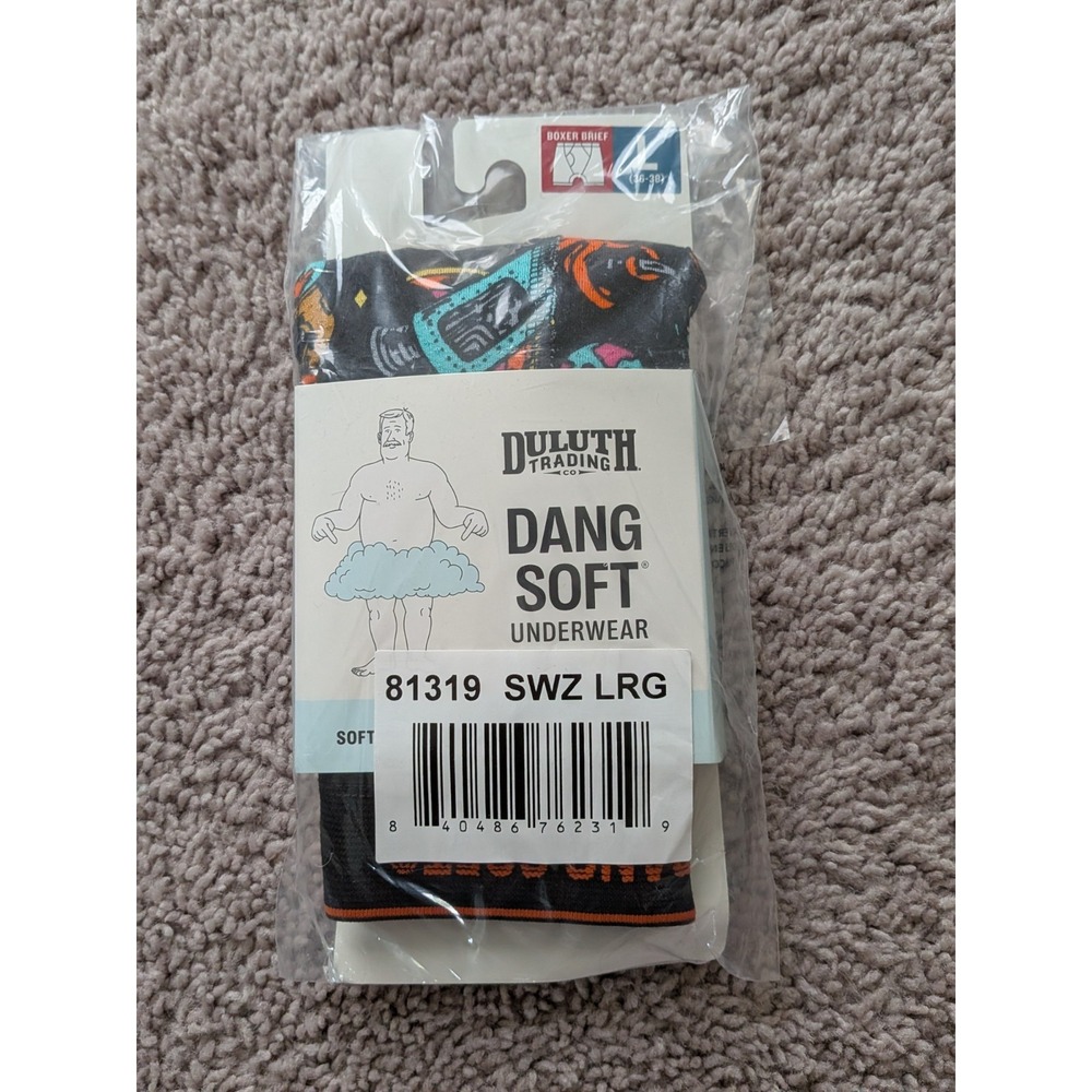 NWT Duluth Trading Company Dang Soft Boxer Briefs Mens Large 81319 SWZ